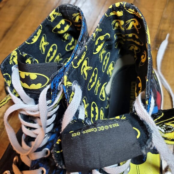RARE CONVERSE DC Comics Batman and Robin High Tops with Wings - Picture 10 of 13